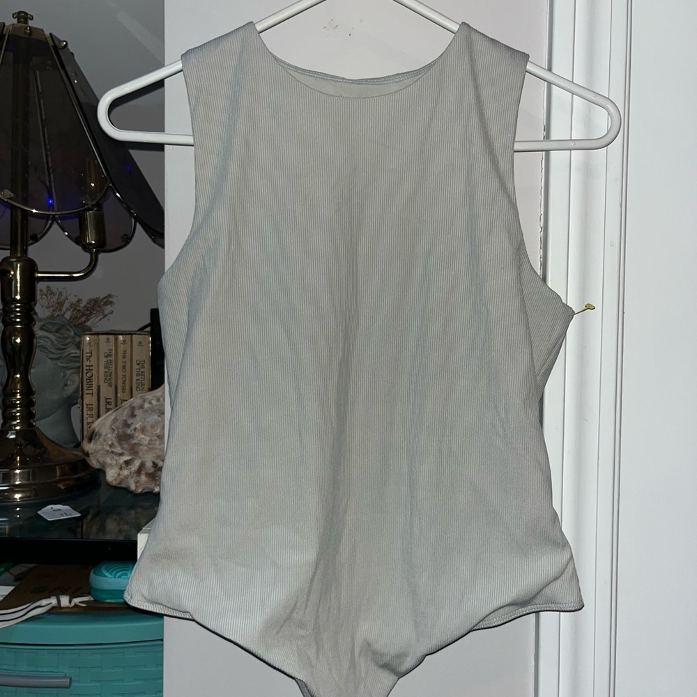 Sleeveless Gray Women's bodysuit